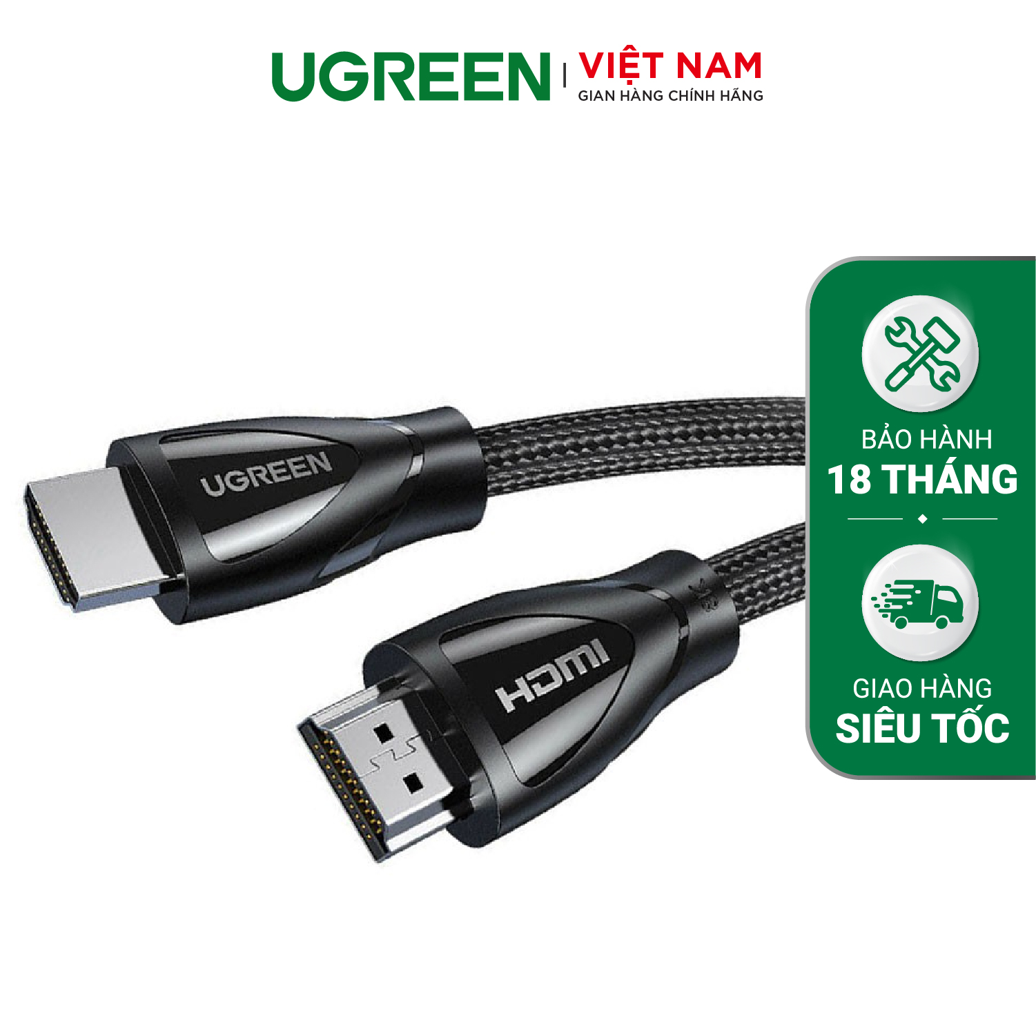 Cáp HDMI 2.1 UGREEN HD140 Hỗ trợ phân giải 8K/60Hz - Truyền tải tín hiệu không suy hao, Vỏ bện bông chống rối, độ bền cso » Ugreen Việt Nam cap-hdmi-21-ugreen-hd140-h-tr-phan-gi-i-8k-60hz-truy-n-t-i-tin-hi-u-500x500
