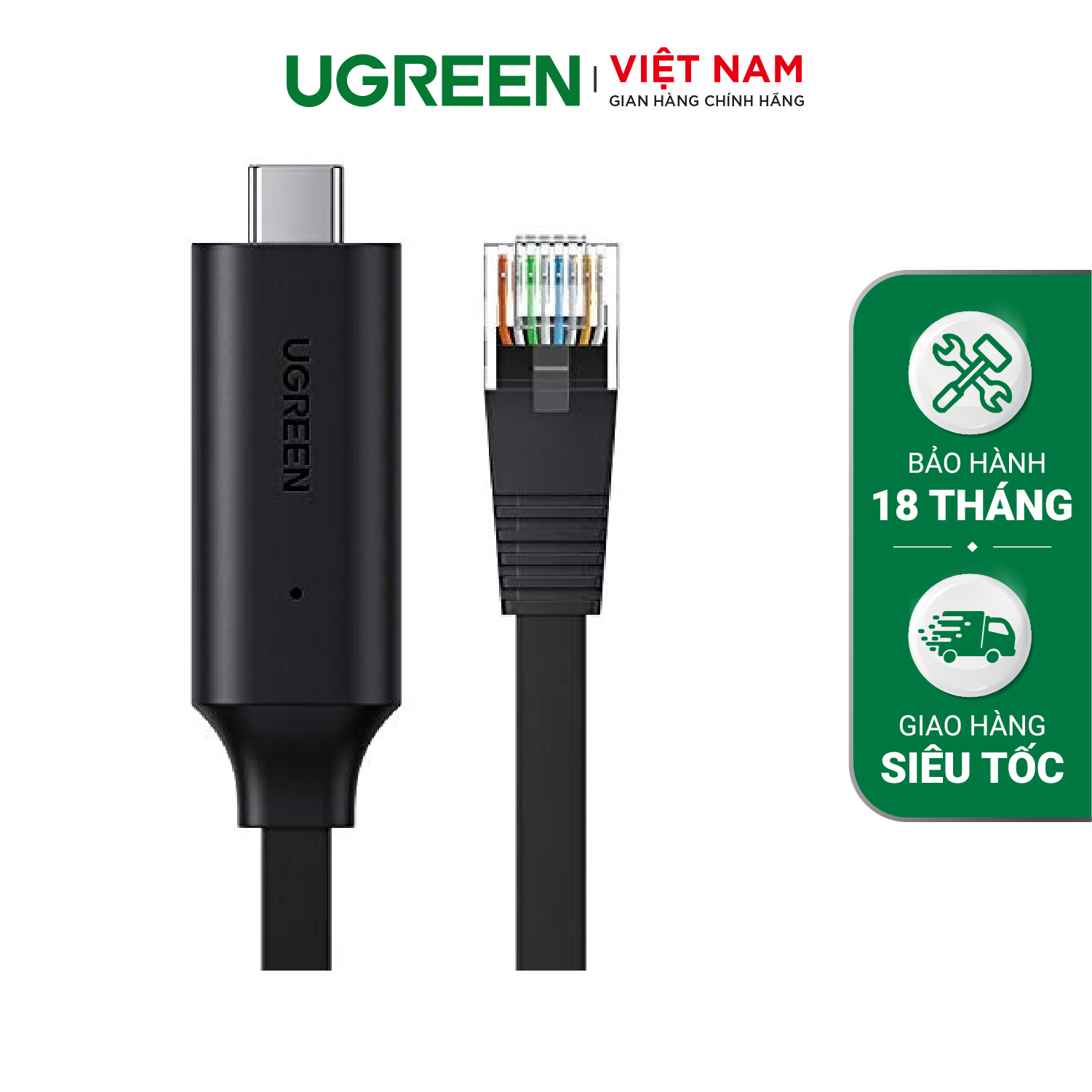 Cáp lập trình console Type C sang RJ45 UGREEN 80186 - Chipset FTDI cho tín hiệu truyền ổn định, khả năng tương thích rộng » Ugreen Việt Nam cap-l-p-trinh-console-type-c-sang-rj45-ugreen-80186-chipset-ftdi-cho-tin-500x500